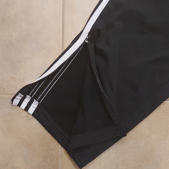 Adidas Men's Black Joggers with White Stripes - Picture 5 of 6